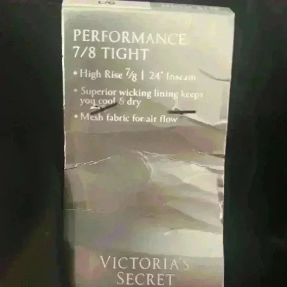 Victoria Secret High Rise performance leopard print mesh leggings 7/8 length NWT - Picture 10 of 10